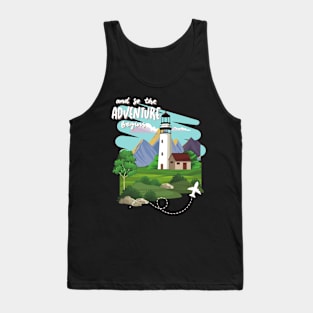 Adventure is my therapy Adventure Explore the world travel lover summer spring Tank Top